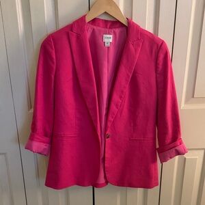 J. Crew Vibrant Pink Women's Blazer